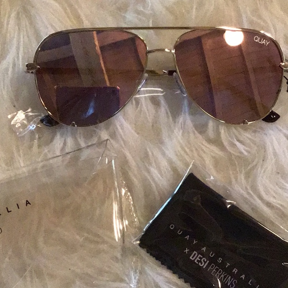 NEW! gold Quay high key aviators - Picture 4 of 10